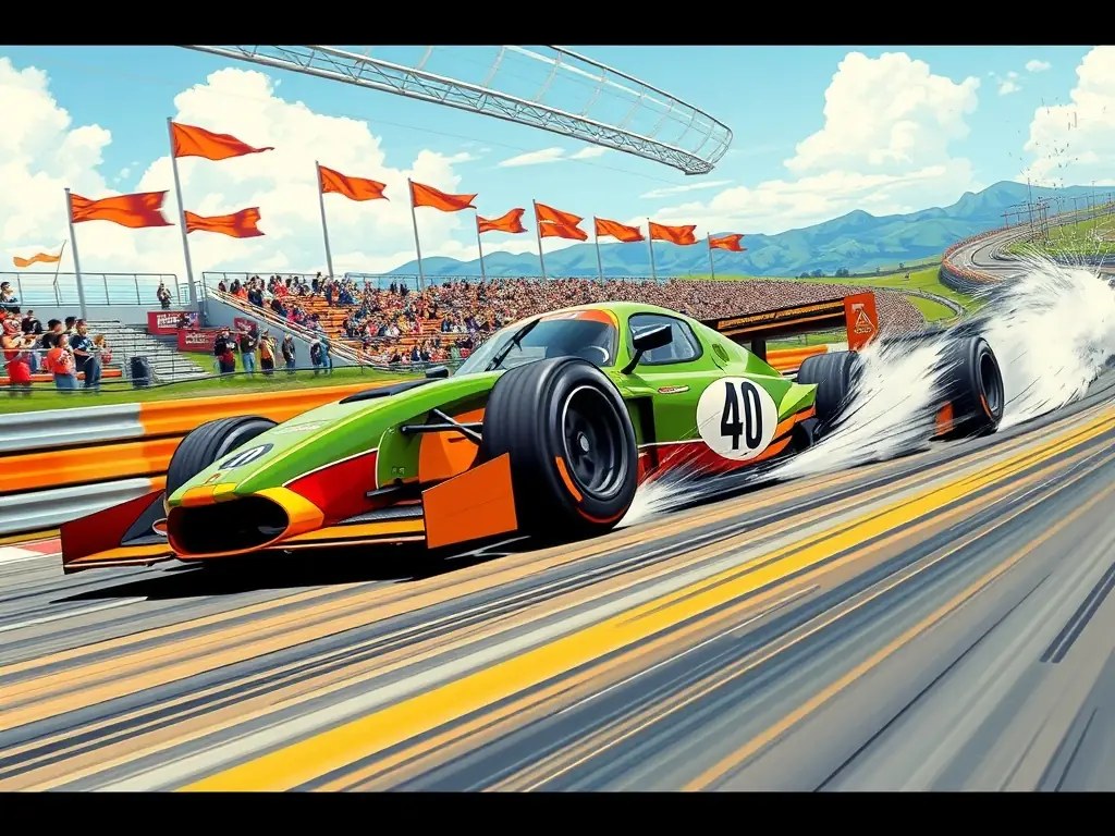 A vibrant image showcasing participants engaged in a motorsport event organized by TEAM MECA ' DDICTION, highlighting the excitement and community spirit.